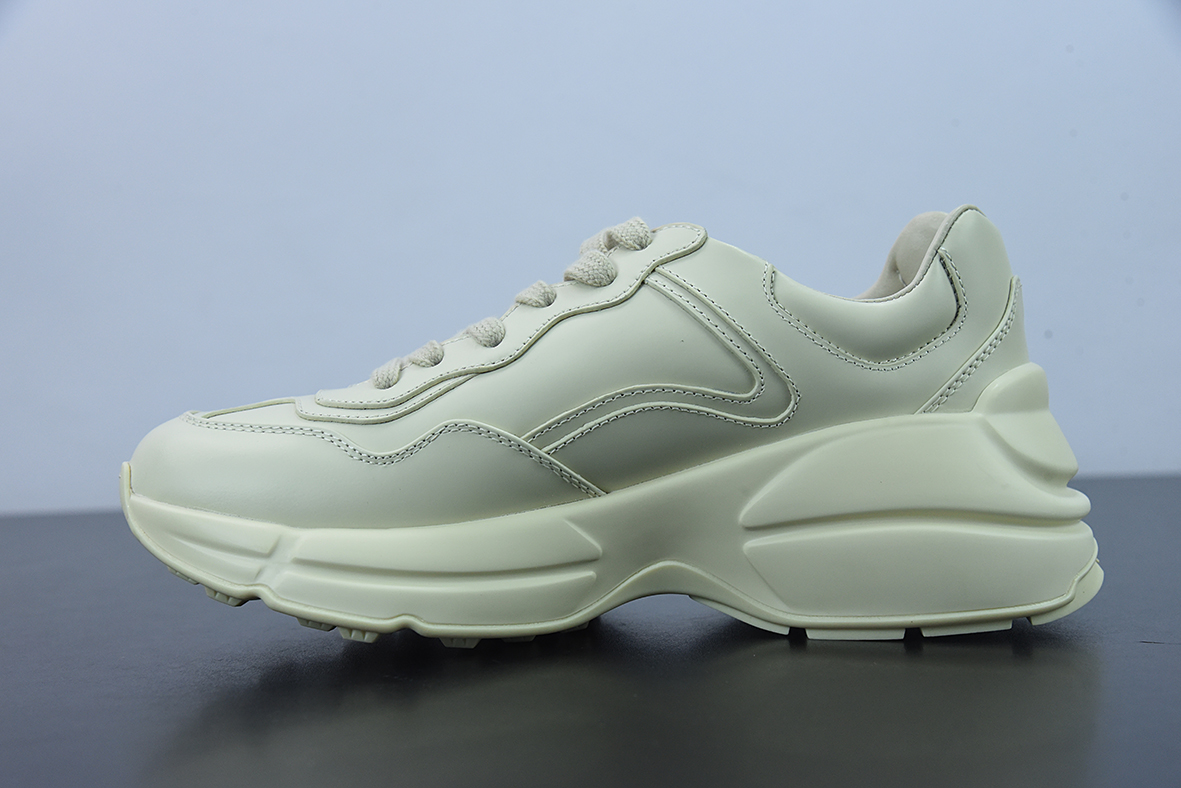 Gucci Rhyton Vintage Trainer Sneaker 古驰老爹5D皮革角状复古慢跑鞋