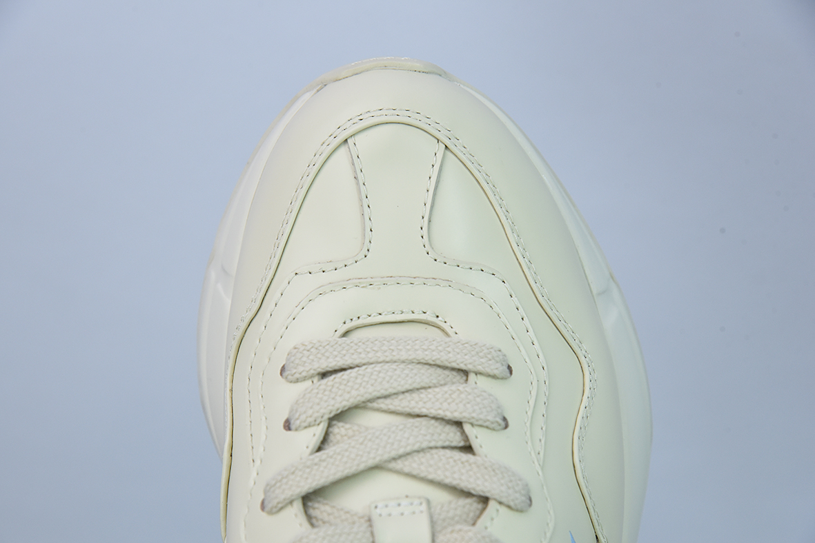 Gucci Rhyton Vintage Trainer Sneaker 古驰老爹5D皮革角状复古慢跑鞋