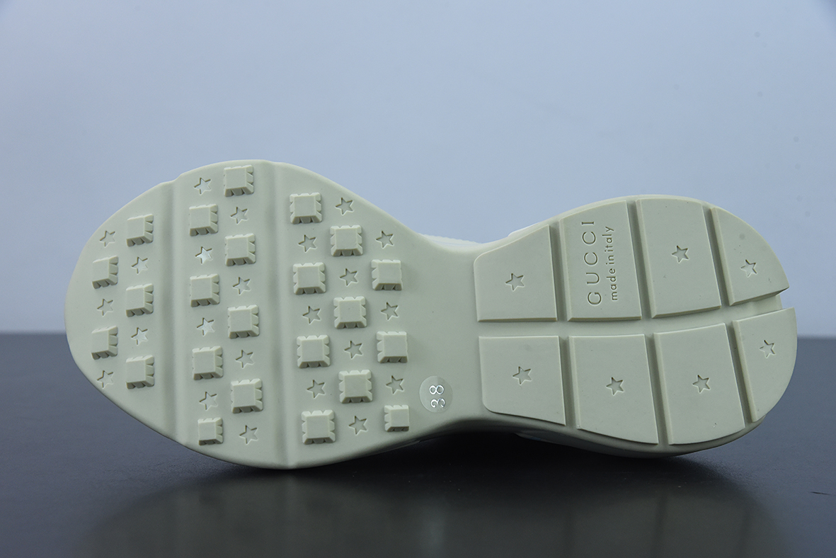 Gucci Rhyton Vintage Trainer Sneaker 古驰老爹5D皮革角状复古慢跑鞋