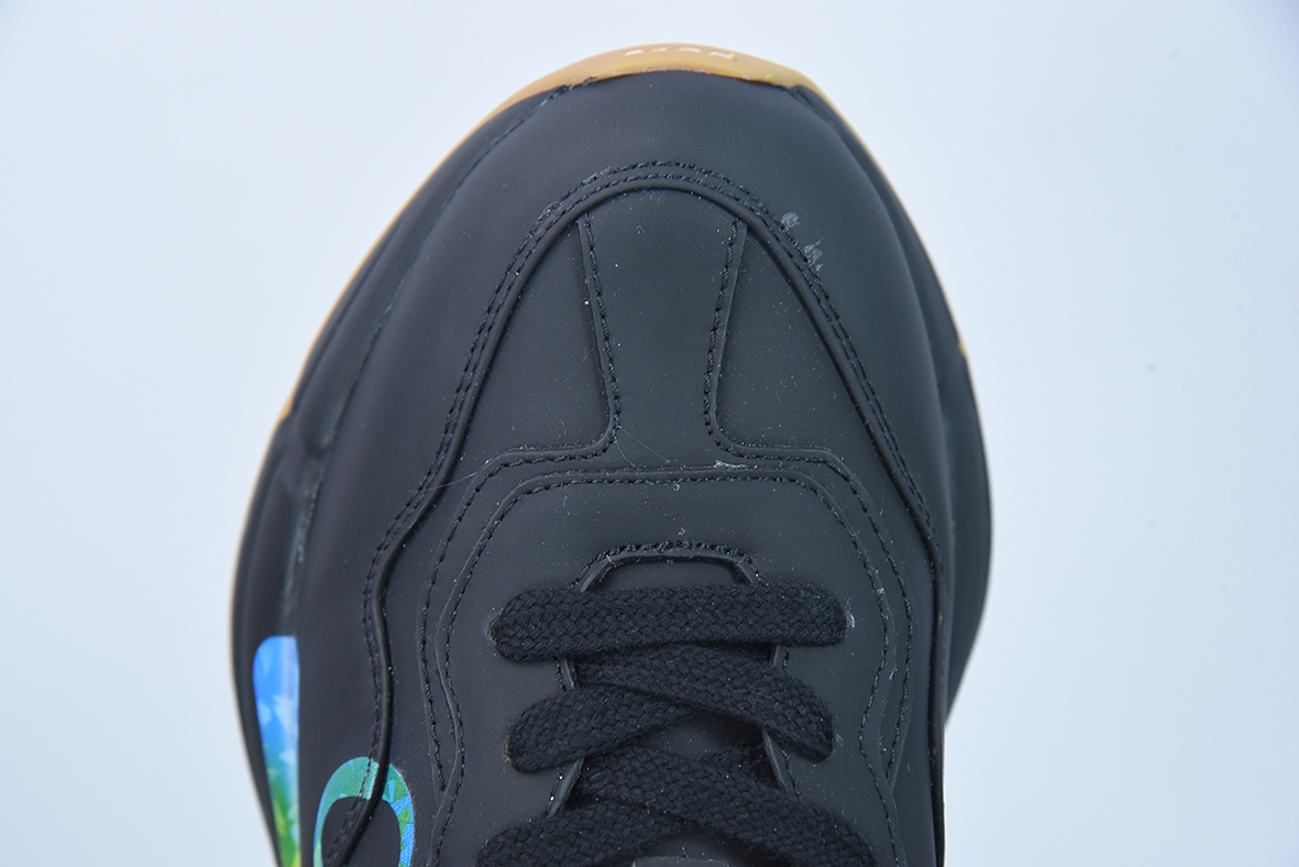 Gucci Rhyton Vintage Trainer Sneaker 古驰老爹5D皮革角状复古慢跑鞋
