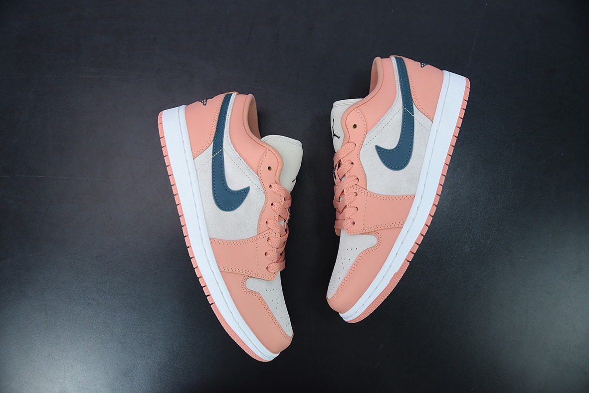 Air Jordan AJ1 Low AJ1 乔1粉绿 低帮文化板鞋 货号：DC0774-800