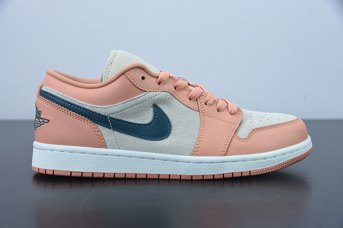 Air Jordan AJ1 Low AJ1 乔1粉绿 低帮文化板鞋 货号：DC0774-800