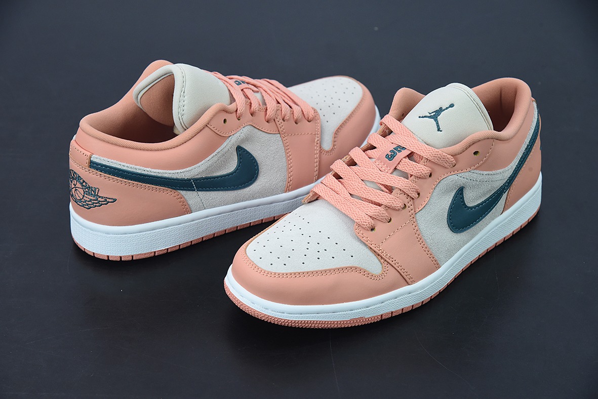 Air Jordan AJ1 Low AJ1 乔1粉绿 低帮文化板鞋 货号：DC0774-800