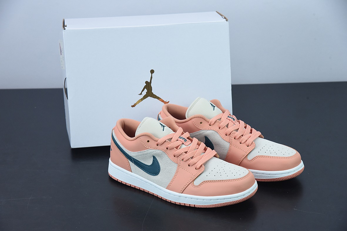 Air Jordan AJ1 Low AJ1 乔1粉绿 低帮文化板鞋 货号：DC0774-800