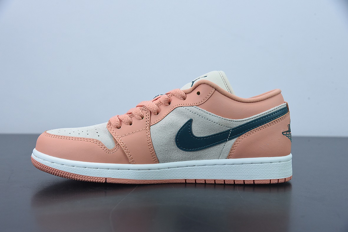 Air Jordan AJ1 Low AJ1 乔1粉绿 低帮文化板鞋 货号：DC0774-800
