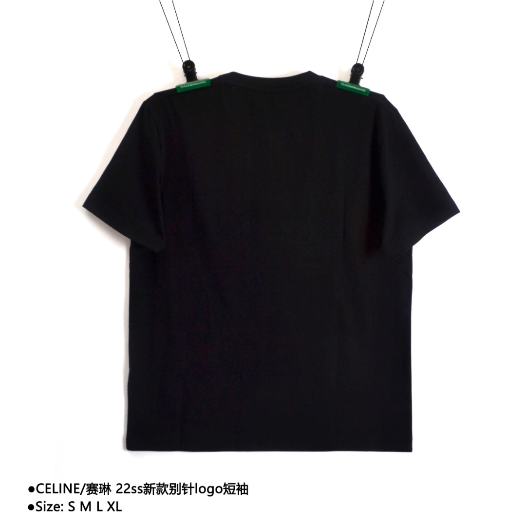 CELINE/赛琳 22ss新款别针logo短袖88-5605606015