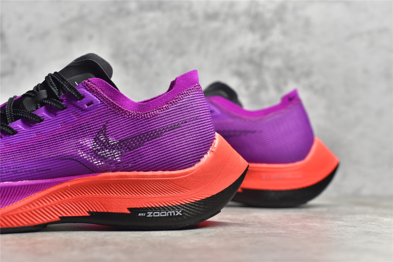 图片[7]-#公司级别 四代 NK ZoomX Vaporfly Next% 破2马拉松跑鞋 细节整体升级 这款next%和上一款4%的鞋最大区的别于在鞋面面料 鞋面使用了全新 Vaporweave 科技 这种类似蝉翼的材质相比 Flyknit 更加轻薄透气 非对称的鞋带系统和泡棉护垫的加入令舒适度更高 尺码：36 36.5 37.5 38 38.5 39 40 40.5 41 42 42.5 43 44 44.5 45-选品中心