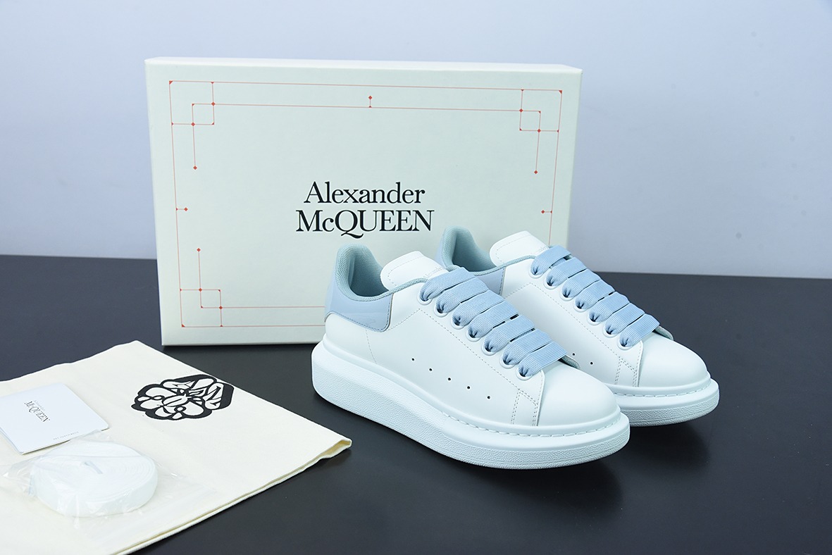 Alexander McQueen/亚历山大麦昆 松糕鞋厚底增高小白鞋D03G6