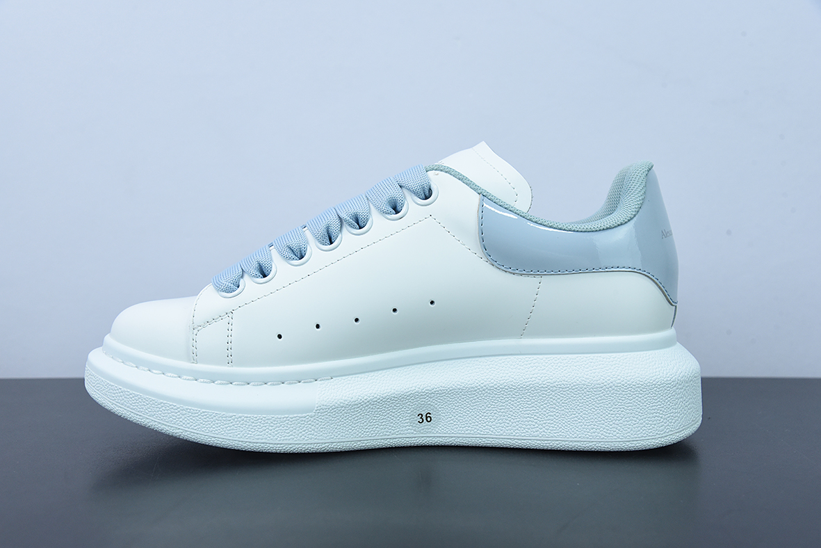 Alexander McQueen/亚历山大麦昆 松糕鞋厚底增高小白鞋D03G6