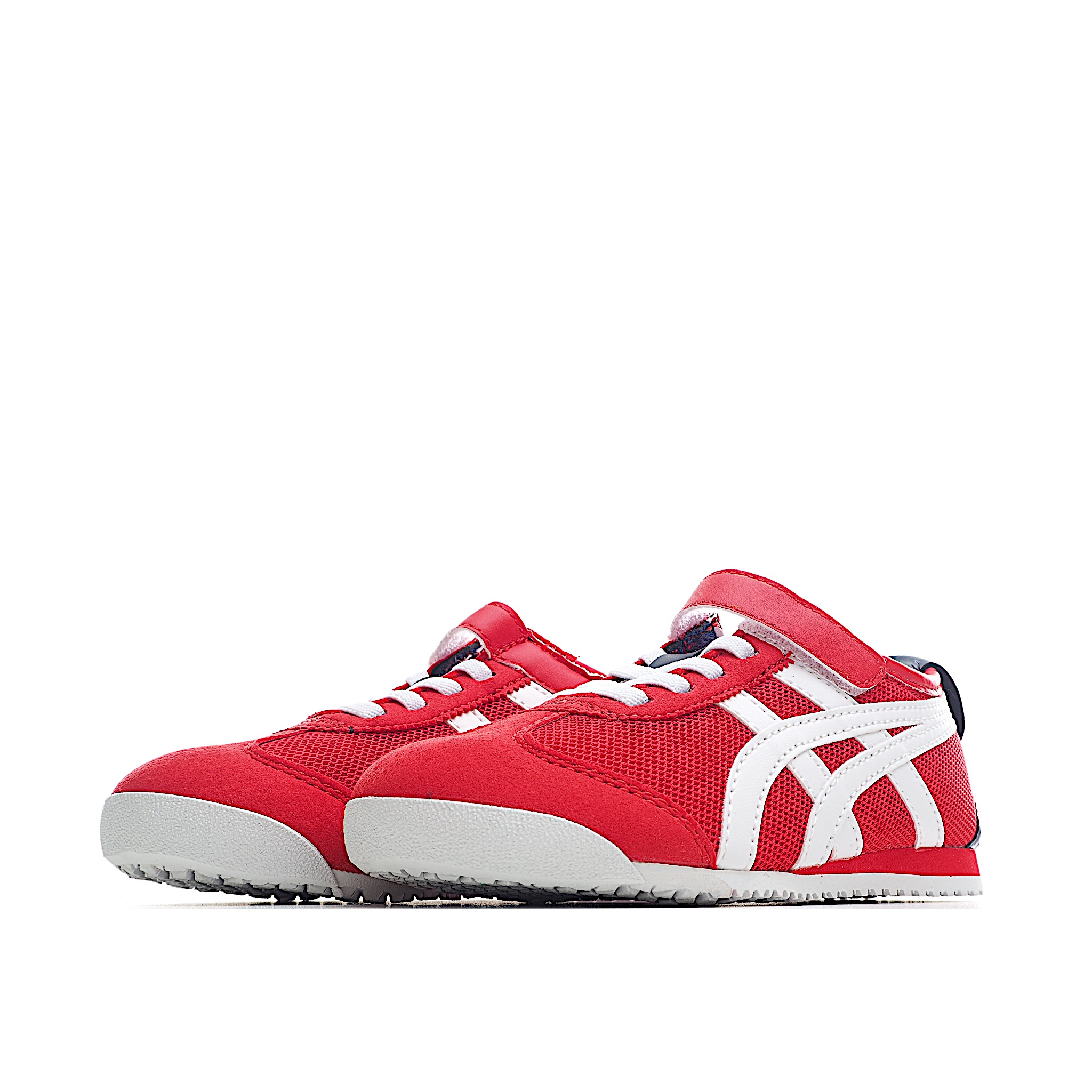 图片[2]-亚瑟士网面单扣儿童鞋24-39 Onitsuka Tiger从款式颜色造型上体现出追求舒适和细节的完美，鞋类更是推崇手工制作的严谨与完美，融舒适性与可穿性的设计风格-选品中心