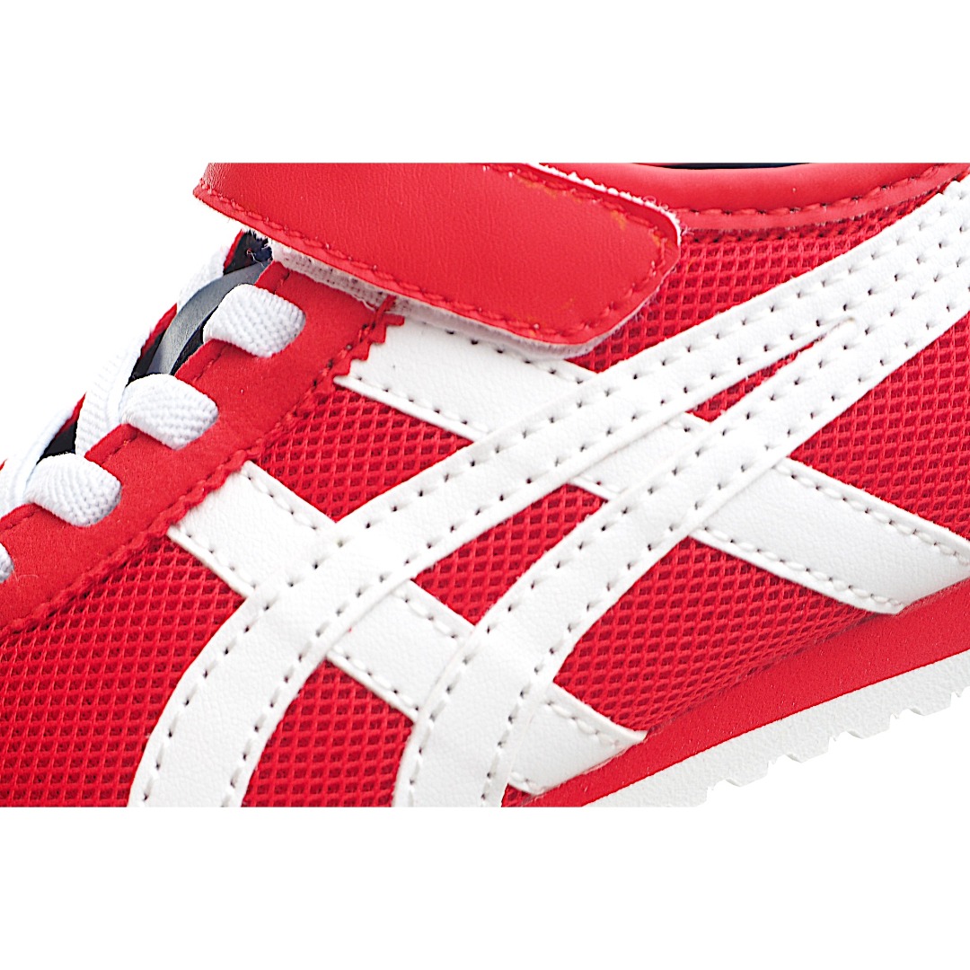 图片[8]-亚瑟士网面单扣儿童鞋24-39 Onitsuka Tiger从款式颜色造型上体现出追求舒适和细节的完美，鞋类更是推崇手工制作的严谨与完美，融舒适性与可穿性的设计风格-选品中心