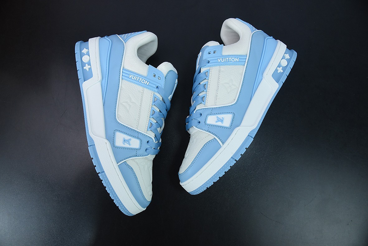 D05G7顶级纯原 Louis vuitton 路易威登 Trainer 路易威登运动鞋新配色 LV白兰