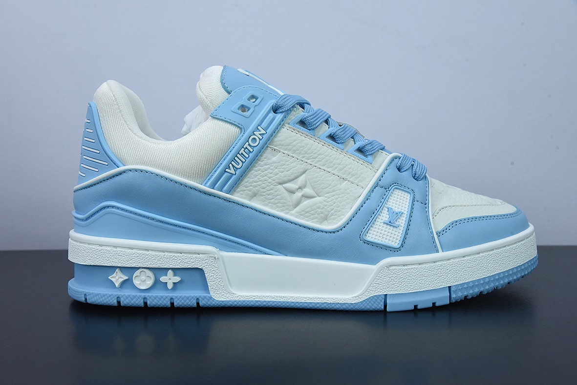D05G7顶级纯原 Louis vuitton 路易威登 Trainer 路易威登运动鞋新配色 LV白兰