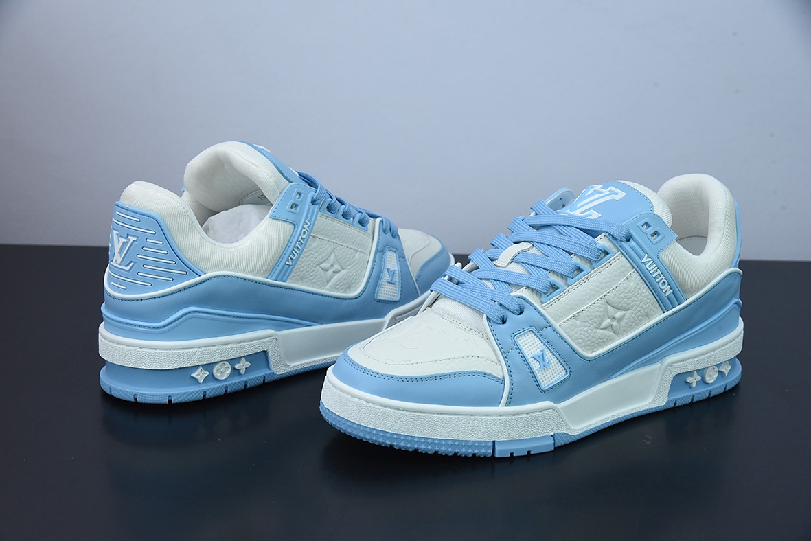 D05G7顶级纯原 Louis vuitton 路易威登 Trainer 路易威登运动鞋新配色 LV白兰