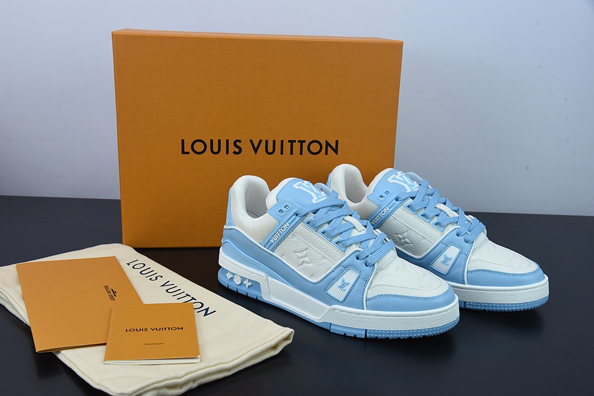 D05G7顶级纯原 Louis vuitton 路易威登 Trainer 路易威登运动鞋新配色 LV白兰