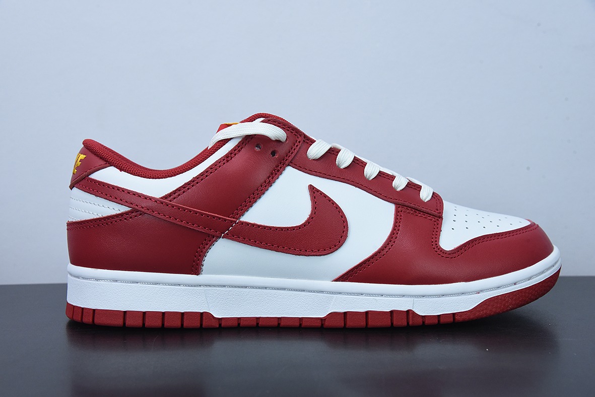 H03K5 纯原 NiKe Dunk SB Low  复古白红低帮休闲运动滑板板鞋  货号：DD1391-602