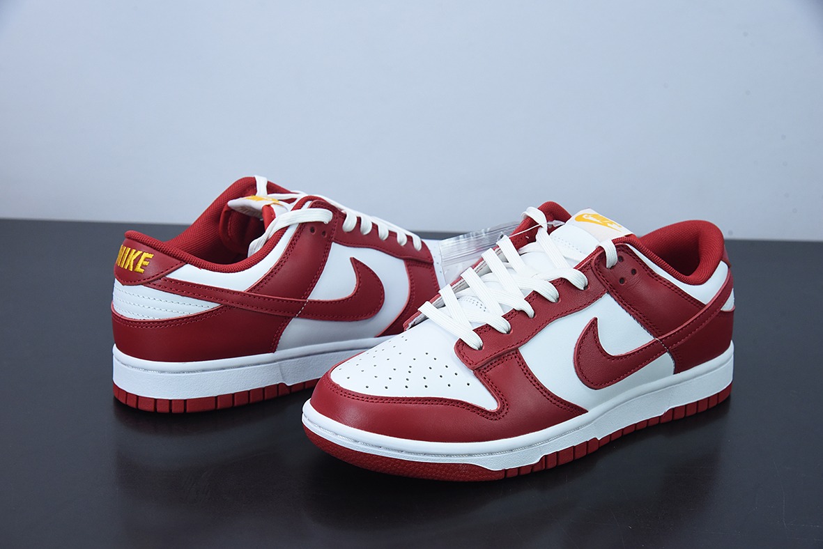 H03K5 纯原 NiKe Dunk SB Low  复古白红低帮休闲运动滑板板鞋  货号：DD1391-602