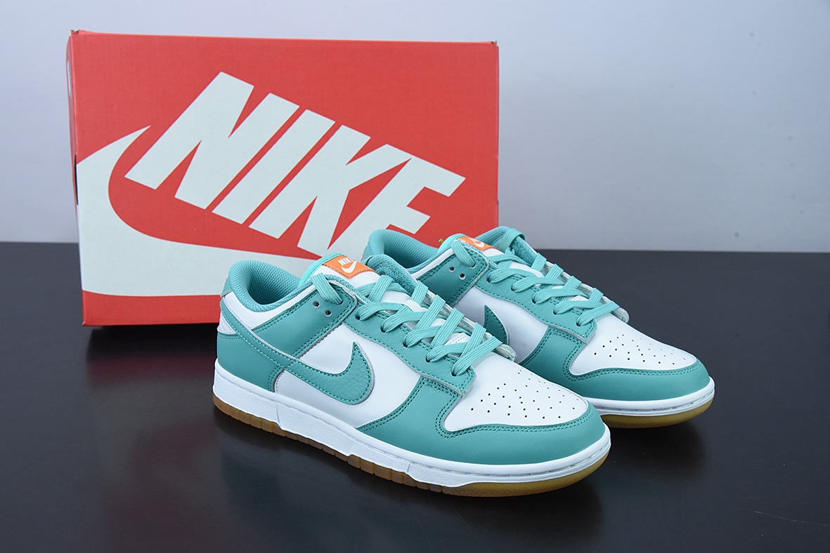H03K5 纯原 NK Dunk Low "Teal Zeal" 水鸭青 蒂芙尼低帮休闲运动滑板板鞋  货号 DV2190-100
