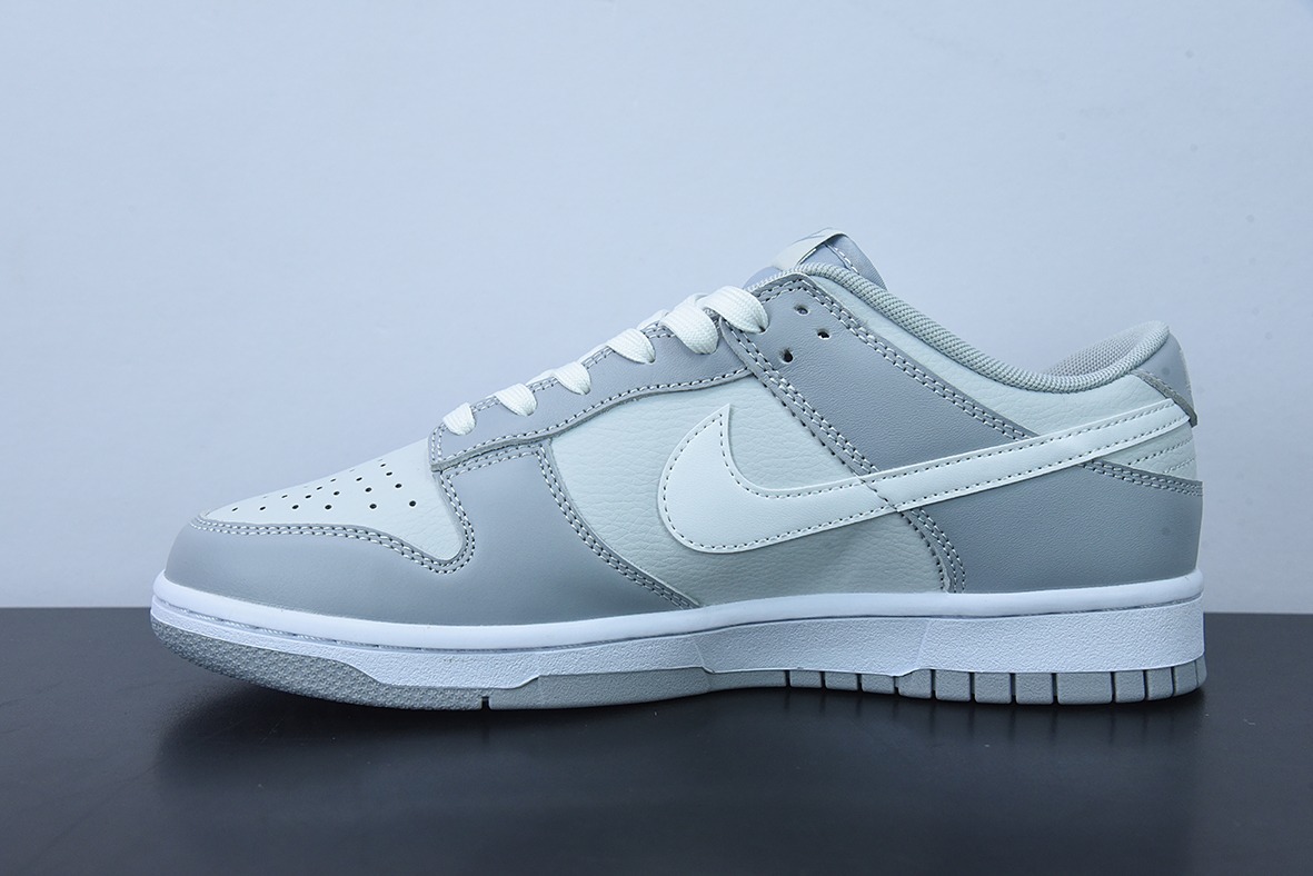 M00M5 纯原版本 Nike Dunk Low Retro “Grey White” 酷灰低帮休闲运动滑板板鞋 主货号:DJ6188-001