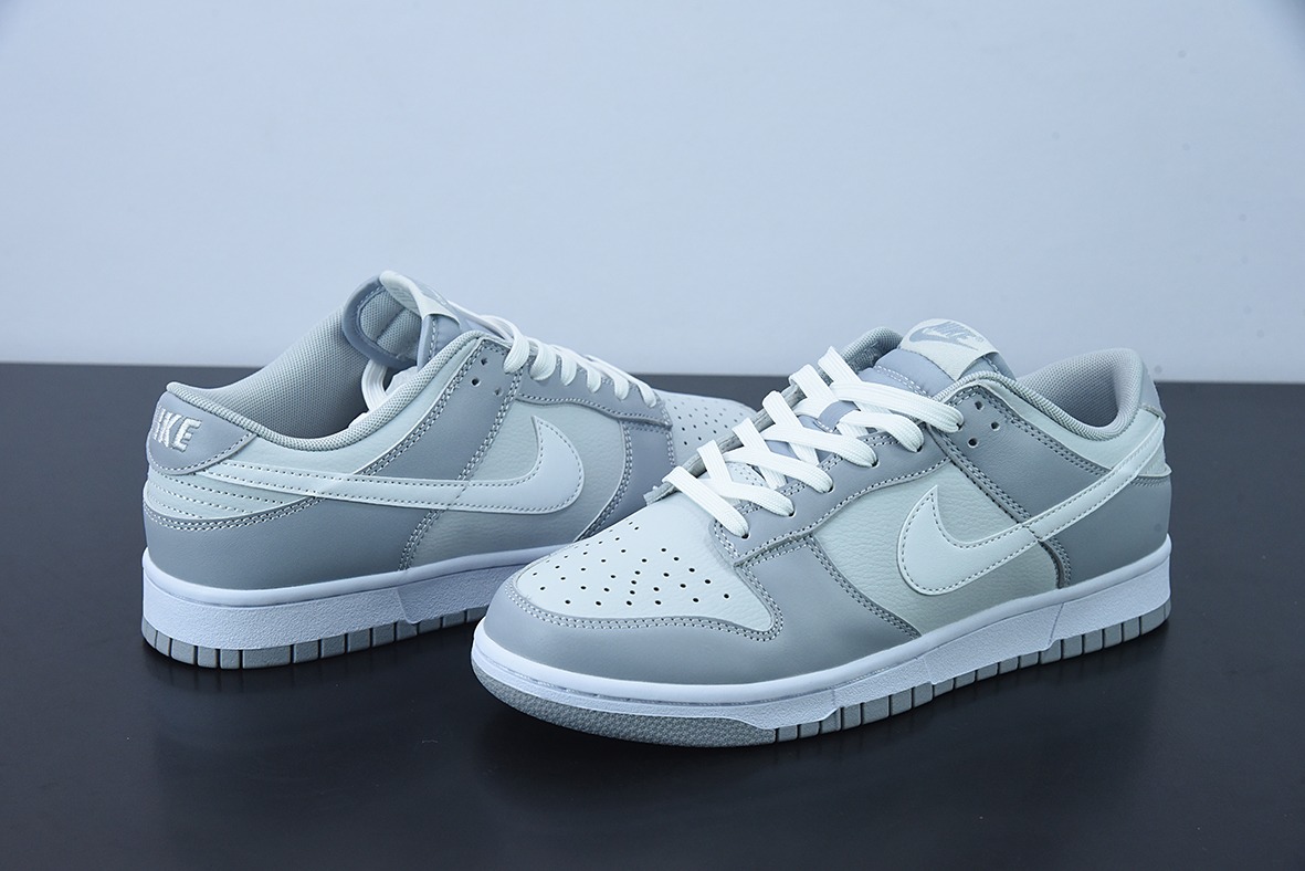 M00M5 纯原版本 Nike Dunk Low Retro “Grey White” 酷灰低帮休闲运动滑板板鞋 主货号:DJ6188-001