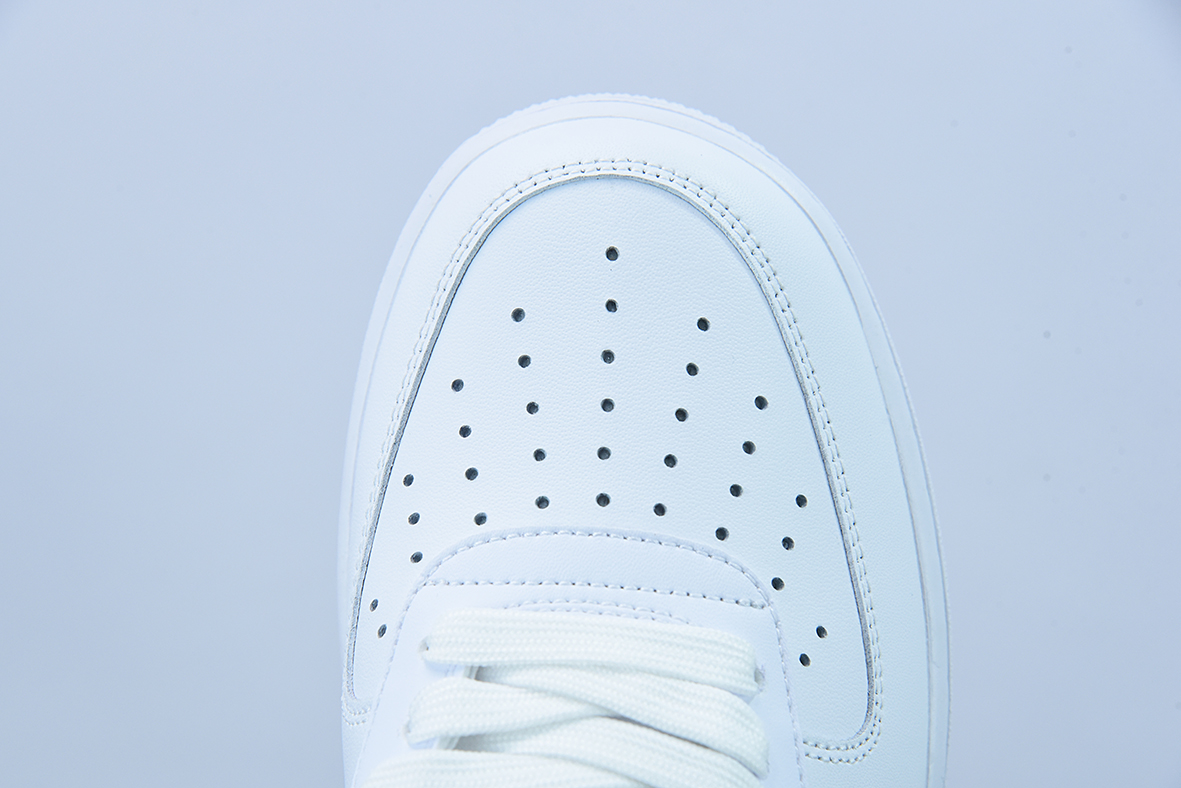 Nk Air Force 1'07 Low "Fresh" 空军一号全皮纯白低帮休闲板鞋 货号:DM0211-100