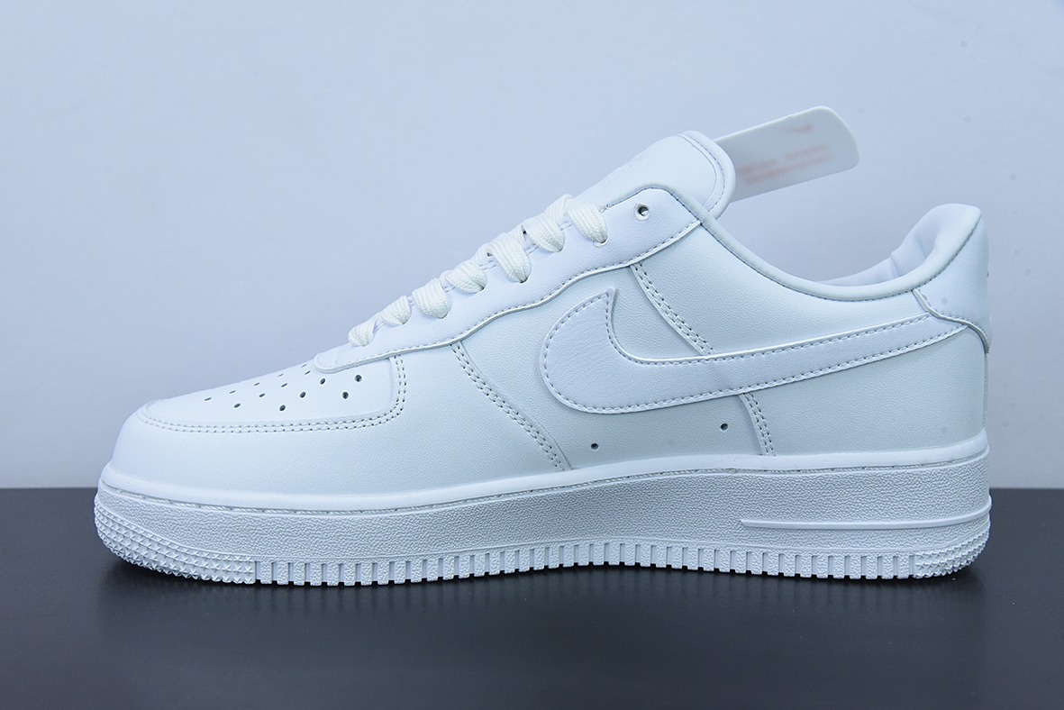 Nk Air Force 1'07 Low "Fresh" 空军一号全皮纯白低帮休闲板鞋 货号:DM0211-100