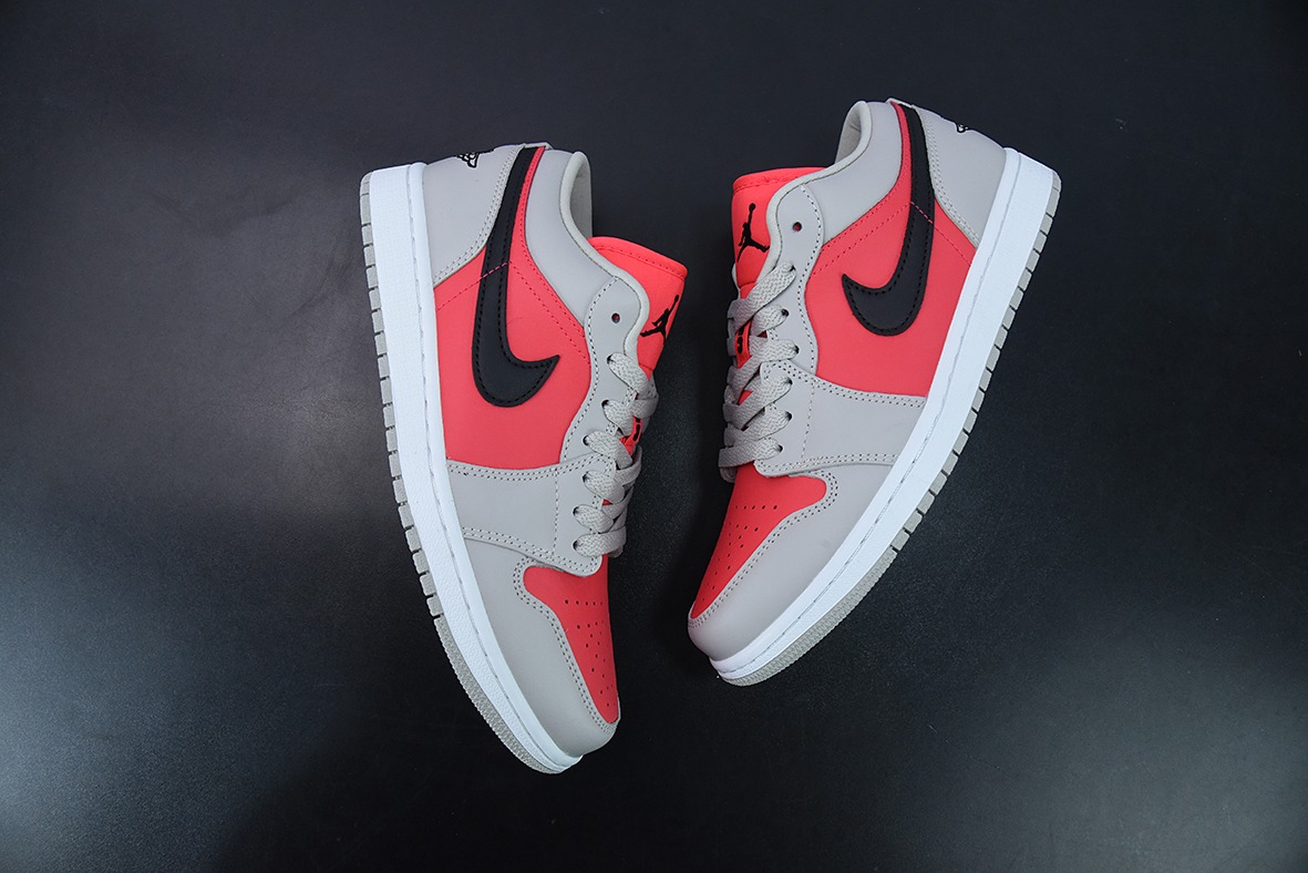 Air Jordan 1 AJ1 灰粉红防 红外线 低帮男女休闲球鞋 货号:DC0774-060