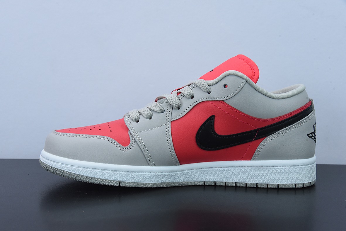 Air Jordan 1 AJ1 灰粉红防 红外线 低帮男女休闲球鞋 货号:DC0774-060