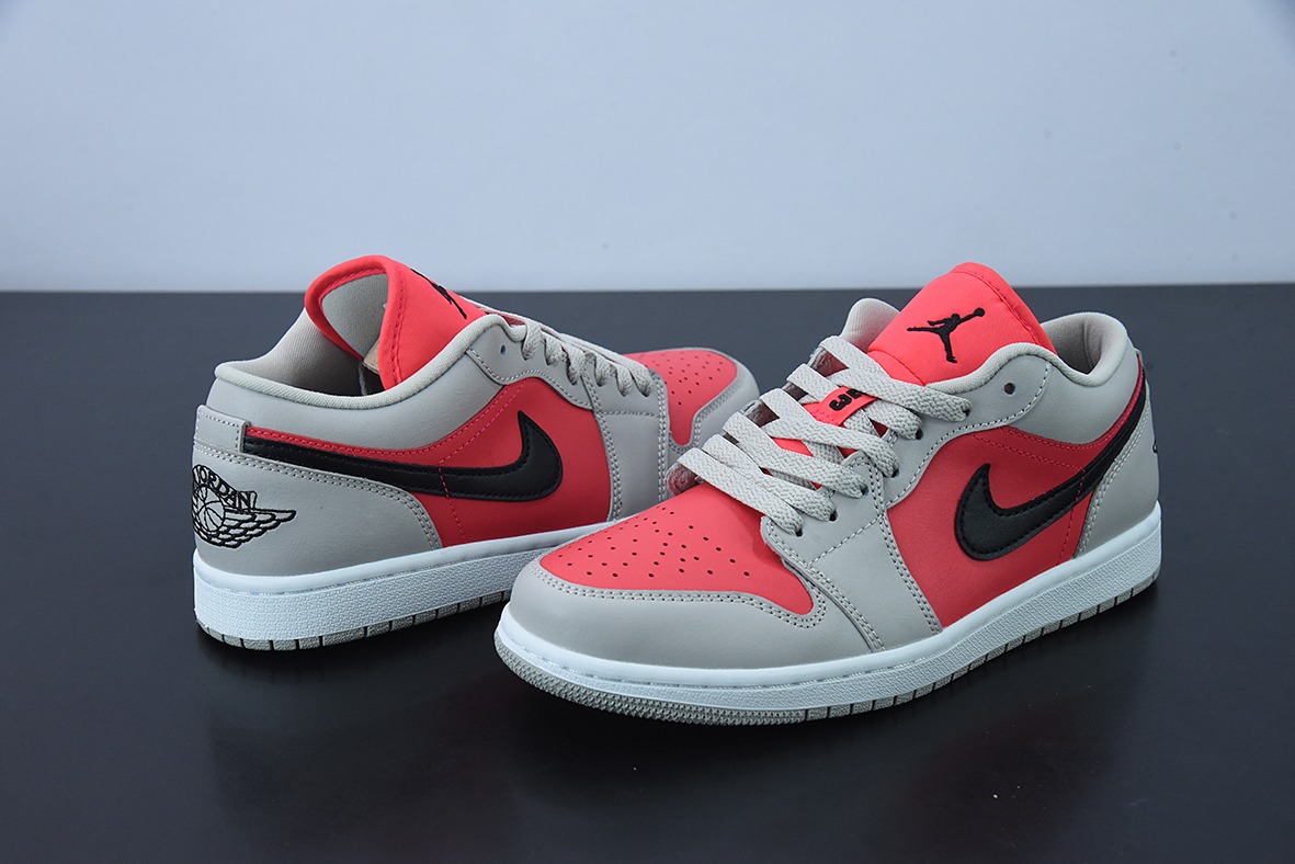 Air Jordan 1 AJ1 灰粉红防 红外线 低帮男女休闲球鞋 货号:DC0774-060