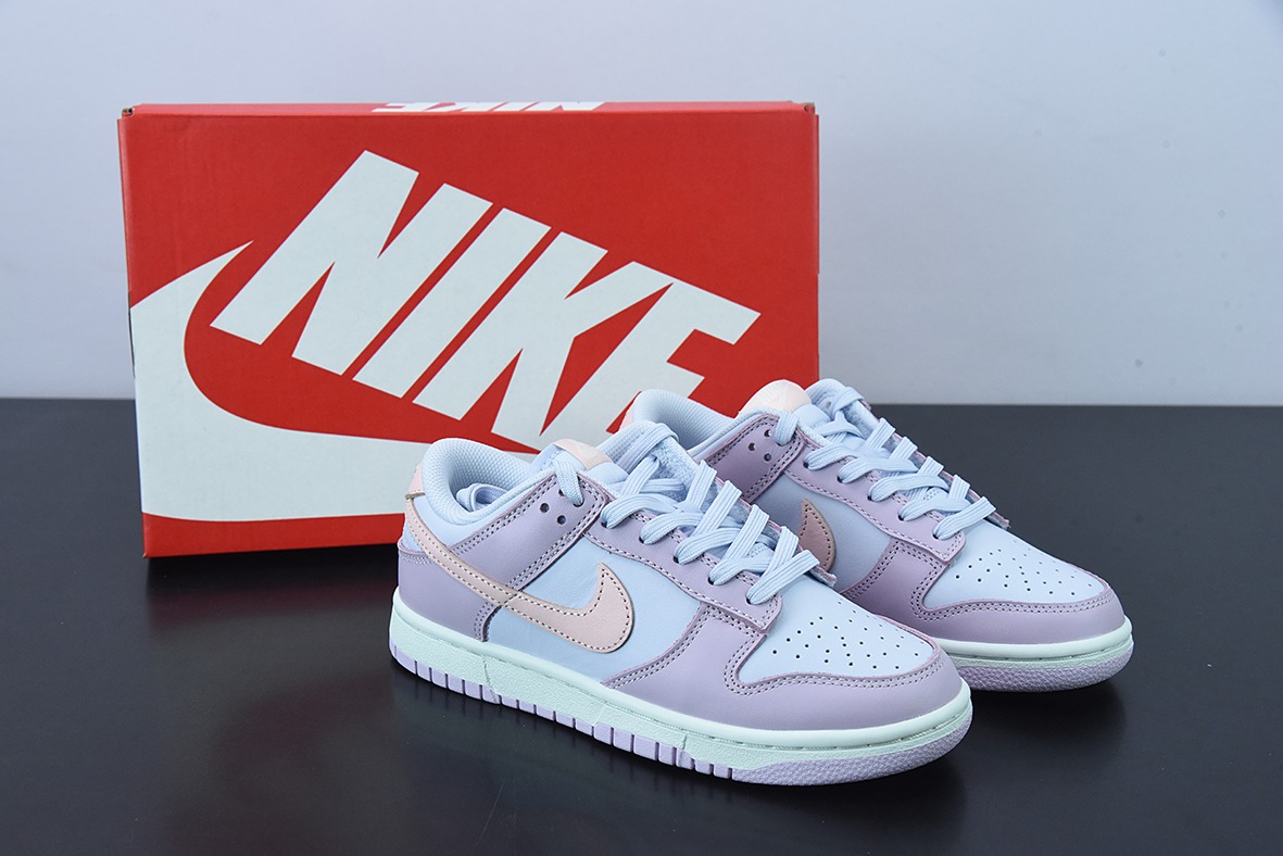 H03K5 纯原 Nike SB Dunk Low 粉紫扣篮系列复古低帮休闲运动滑板板鞋货号:DD1503-001