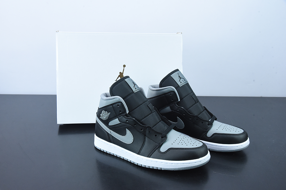 D01D4 纯原版 NK Air Jordan 1 Mid SE AJ1 乔1小影子灰 中帮复古篮球鞋 货号:BQ6472-007