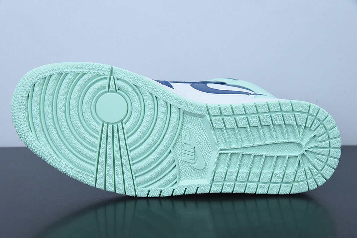 D01D4 纯原版 NK Air Jordan 1 Mid AJ1蓝薄荷 乔1中帮文化篮球鞋 货号：554724-413