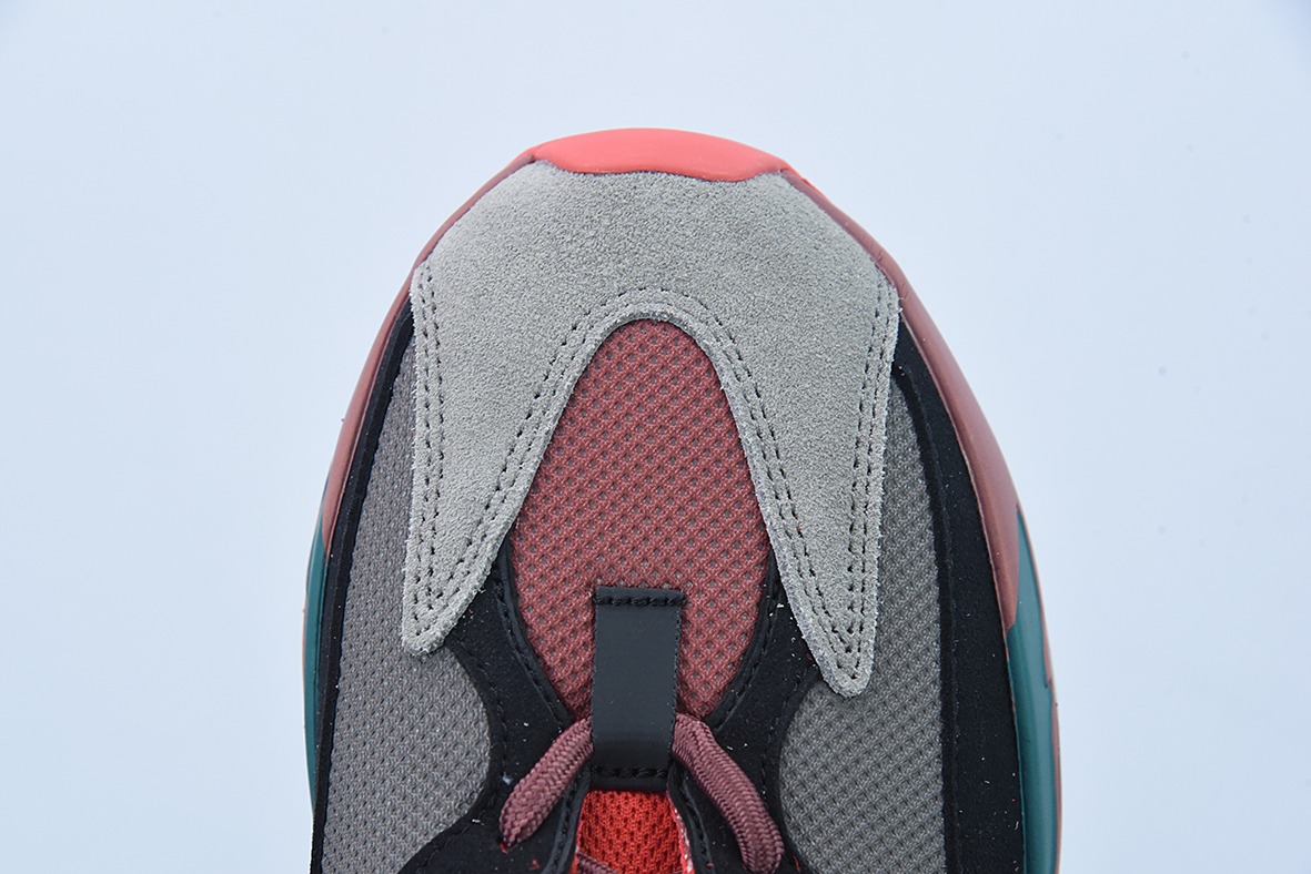 O08O5纯原版本 Adidas originals Yeezy Boost 700 V2 “Hi—Res Red”暗红 低帮减震老爹鞋 男女同款