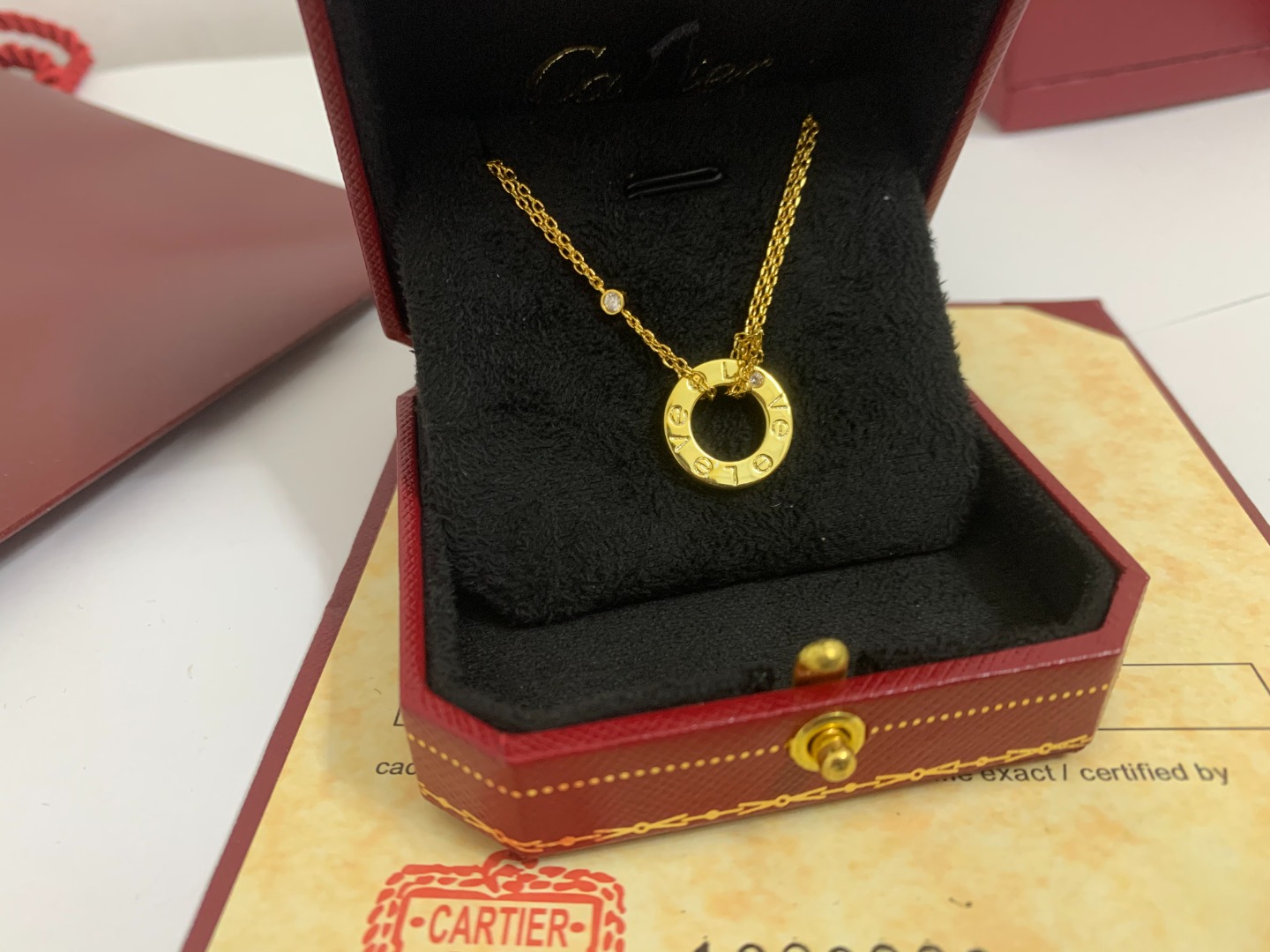 卡地亚 Cartier LOVE手链项链 白金色 玫瑰金色 黄金色