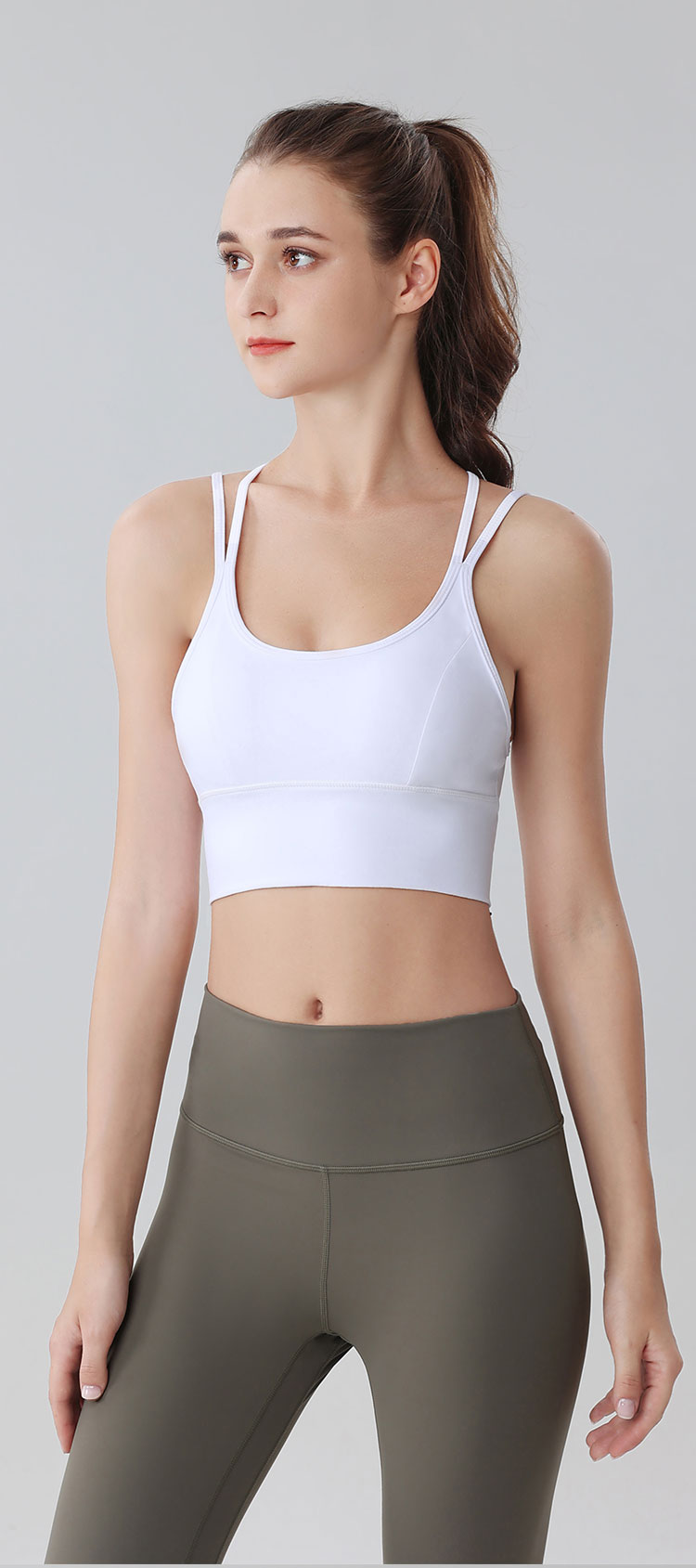 Lululemon sports bra yoga white