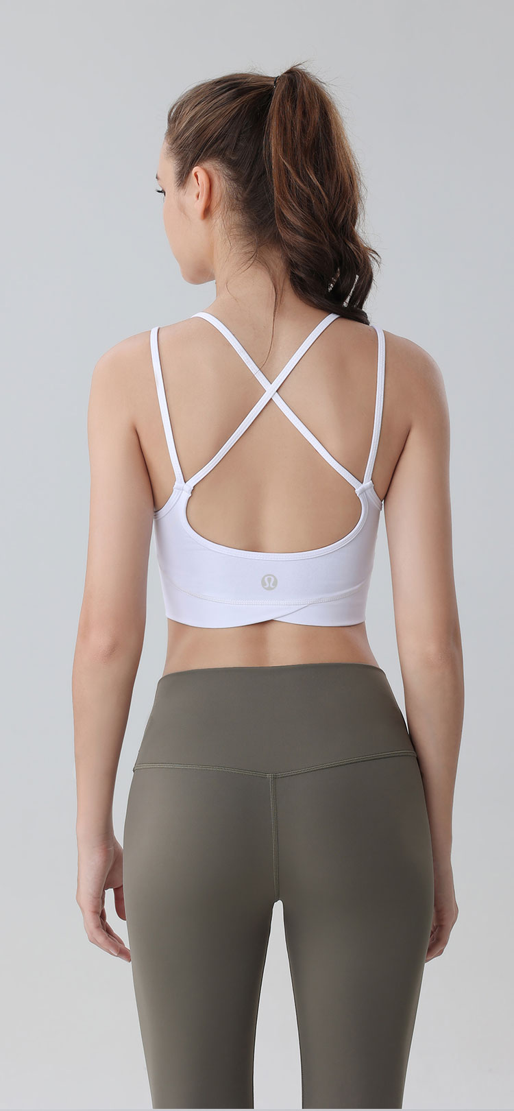 Lululemon sports bra yoga white