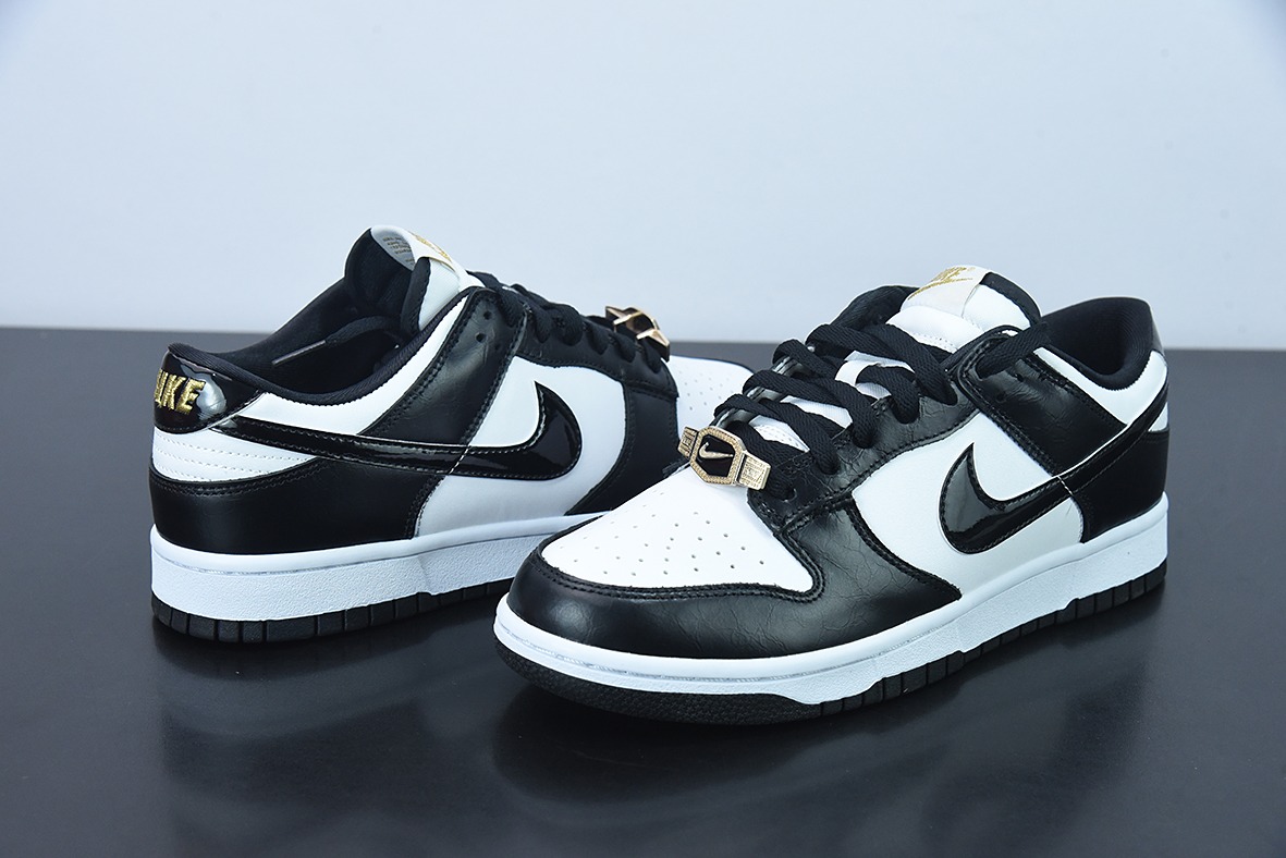 NK Dunk Low " Would Champ" 熊猫 金扣 低帮运动休闲板鞋货号DR9511-100