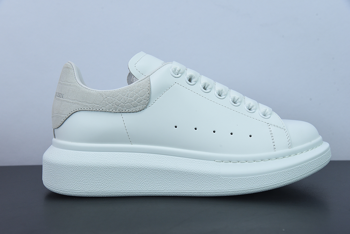 Alexander McQueen/亚历山大麦昆 松糕鞋厚底增高小白鞋D05G6