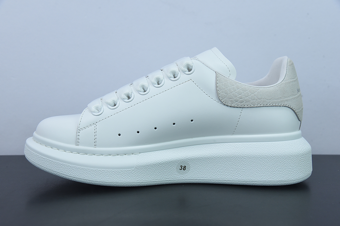Alexander McQueen/亚历山大麦昆 松糕鞋厚底增高小白鞋D05G6