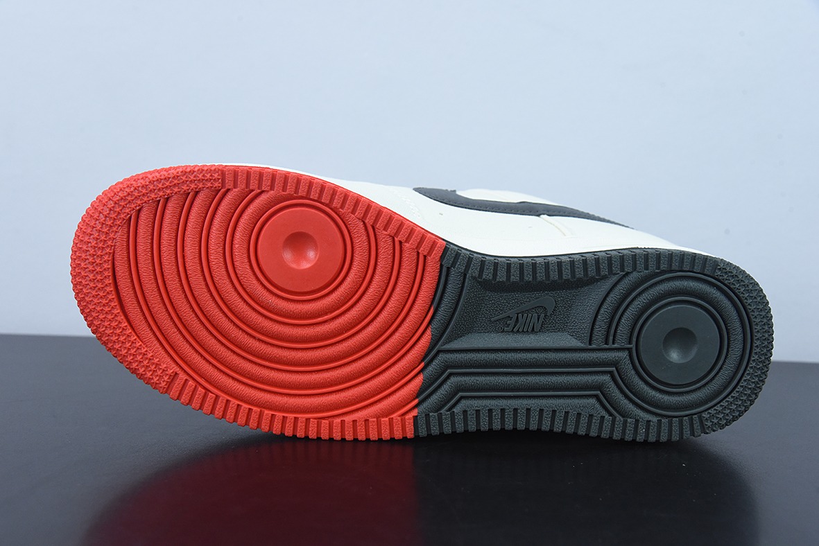 Nk Air Force 1 AF1 空军一号/低帮 白黑红 帆布 多钩 NBA芝加哥公牛 城市限定款货号:NA2022-005