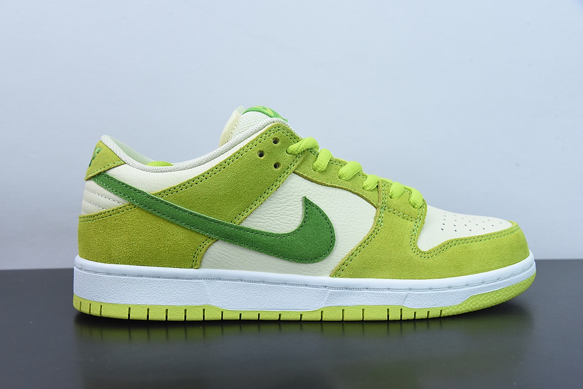 M00M5 纯原版本 Nk SB Dunk Low 苹果绿 复古低帮休闲运动滑板板鞋 货号:DM0807-300