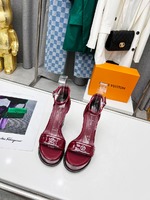 mirror copy luxury
 Louis Vuitton Shoes High Heel Pumps Sandals Cowhide Sheepskin Spring/Summer Collection Vintage