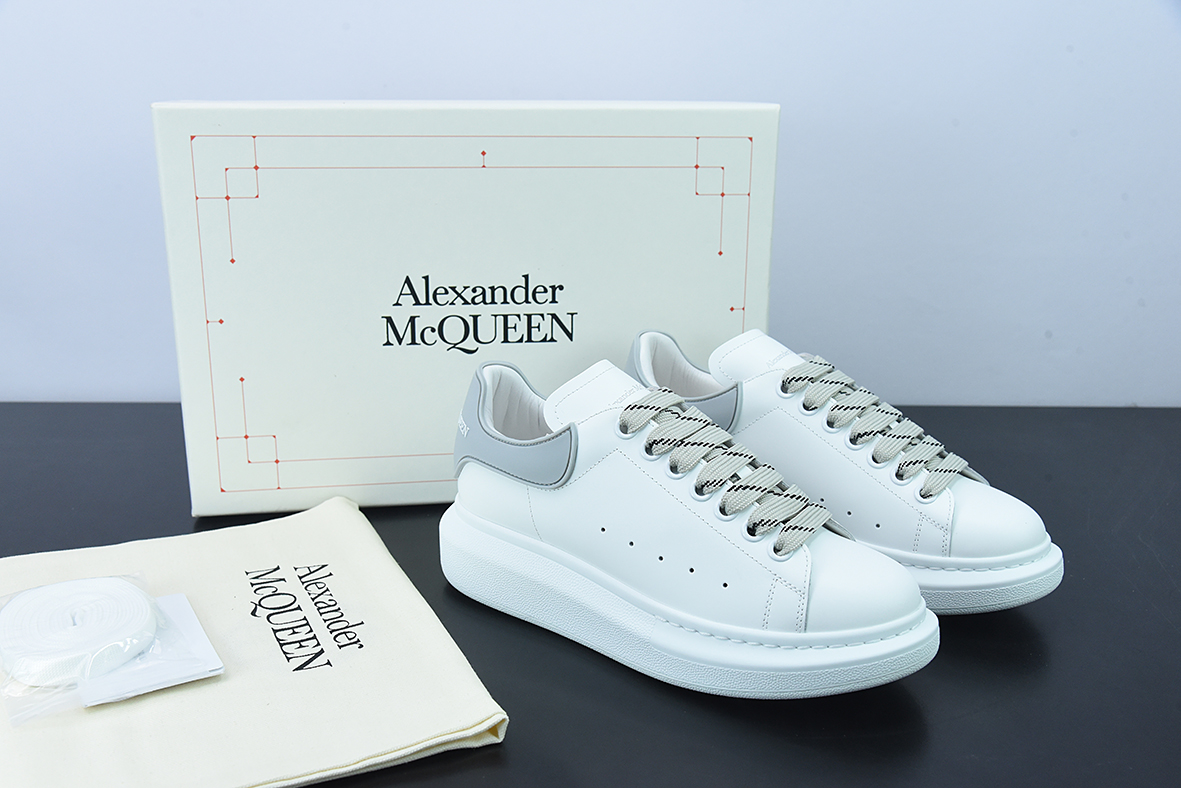 Alexander McQueen/亚历山大麦昆 松糕鞋厚底增高小白鞋D05G6