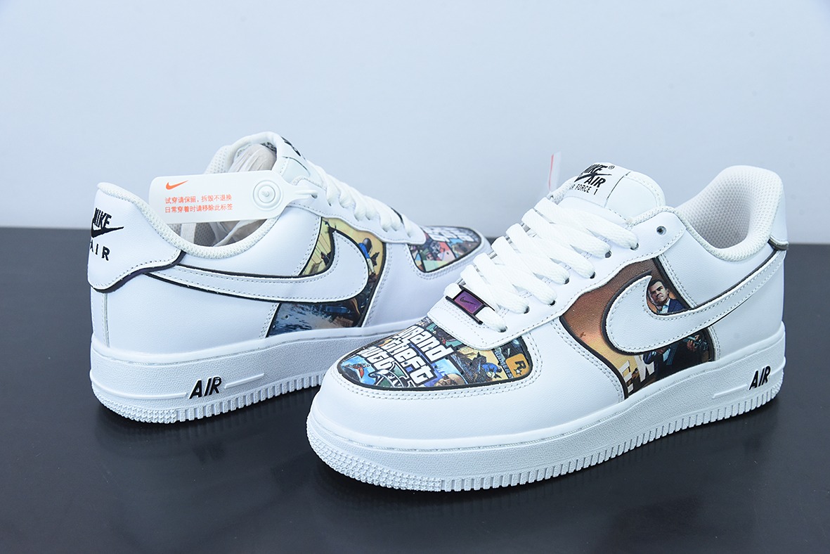 Nk Air Force 1 07 LV8"Game Console/Loading空军一号经典百搭休闲运动板鞋 货号: CW2288-302