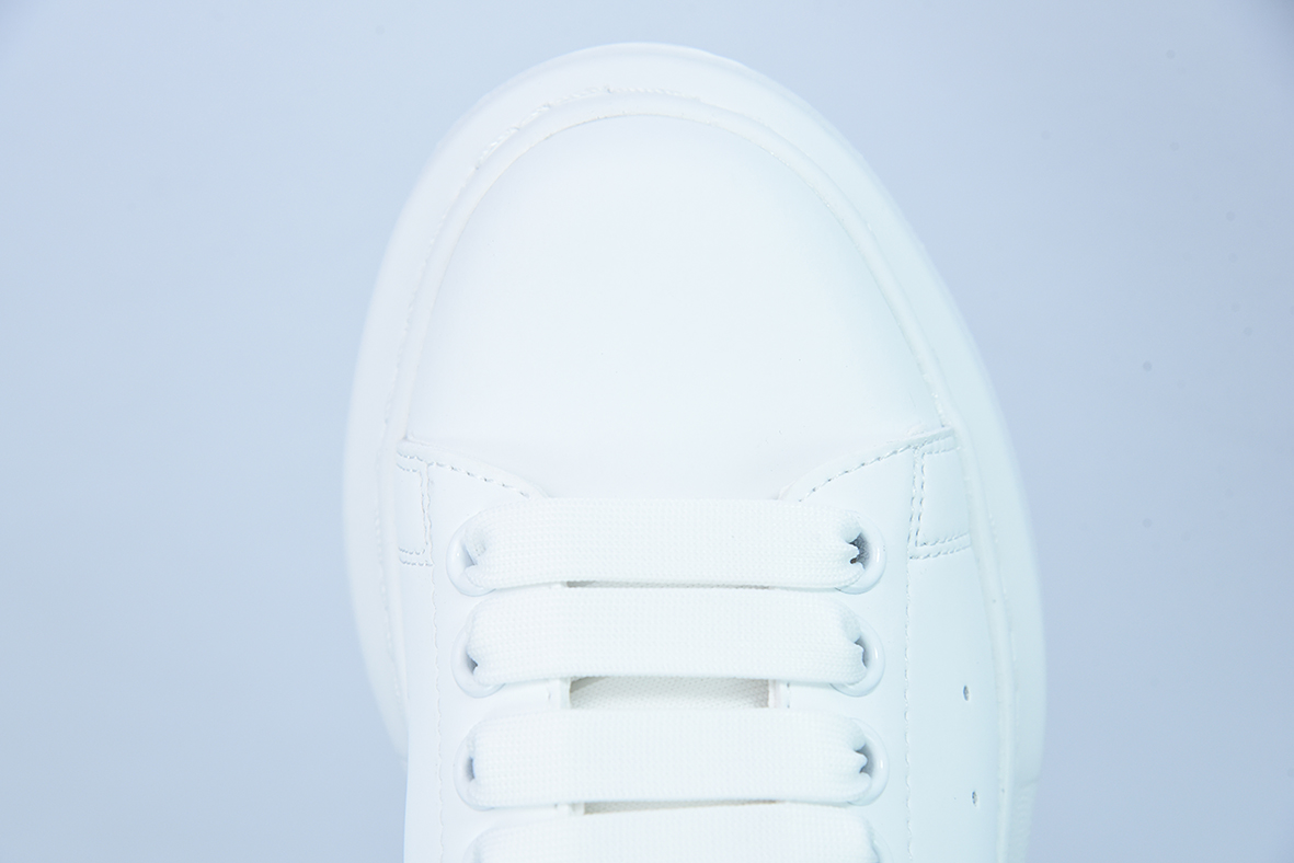 Alexander McQueen 麦坤亚历山大·麦昆 Sole Leather Sneakers低帮时装厚底休闲运动小白鞋
