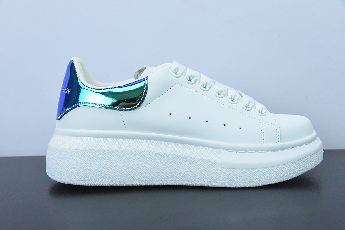 Alexander McQueen 麦坤亚历山大·麦昆 Sole Leather Sneakers低帮时装厚底休闲运动小白鞋