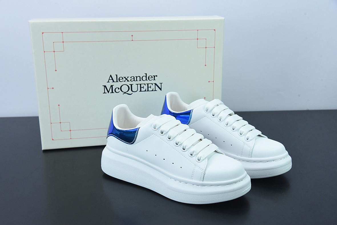 Alexander McQueen 麦坤亚历山大·麦昆 Sole Leather Sneakers低帮时装厚底休闲运动小白鞋