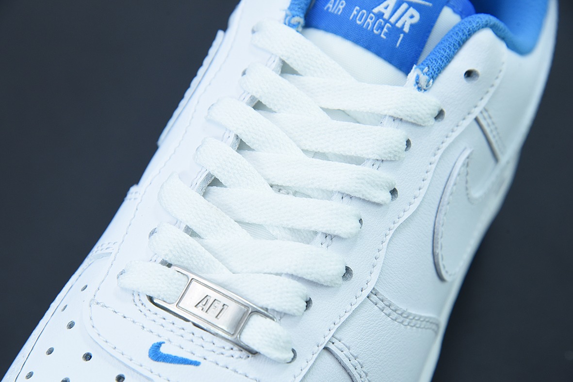 K05L3 纯原Nike Air Force 1’07 LV8" White/UNC"空军一号经典白北卡蓝”慢跑鞋 货号:DR9867-101