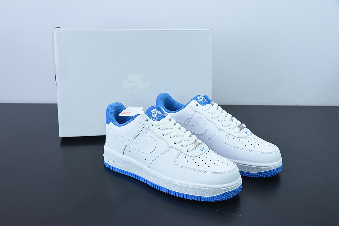 K05L3 纯原Nike Air Force 1'07 LV8″ White/UNC”空军一号经典白北卡蓝