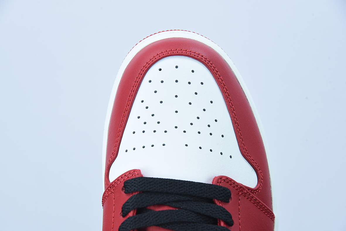 B09F3 AIR JORDAN 1 Low AJ1 红白黑 复古 篮球鞋 货号：553558-163